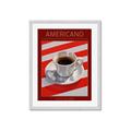 Picture of Americano Coffee _GroupedProduct_Rectangle_Portrait_Framed_Matted_