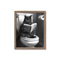 Picture of Plus Size Kitty on the Loo _GroupedProduct_Rectangle_Portrait_Framed_Matted_