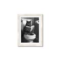 Picture of Plus Size Kitty on the Loo _GroupedProduct_Rectangle_Portrait_Framed_Matted_