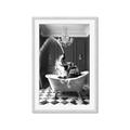 Picture of Splish Splash Safari _GroupedProduct_Rectangle_Portrait_Framed_Matted_