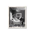 Picture of Joyful Elephant Bath Time _GroupedProduct_Rectangle_Portrait_Framed_Matted_