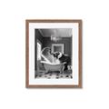 Picture of Joyful Elephant Bath Time _GroupedProduct_Rectangle_Portrait_Framed_Matted_