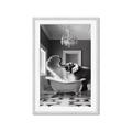 Picture of Joyful Elephant Bath Time _GroupedProduct_Rectangle_Portrait_Framed_Matted_