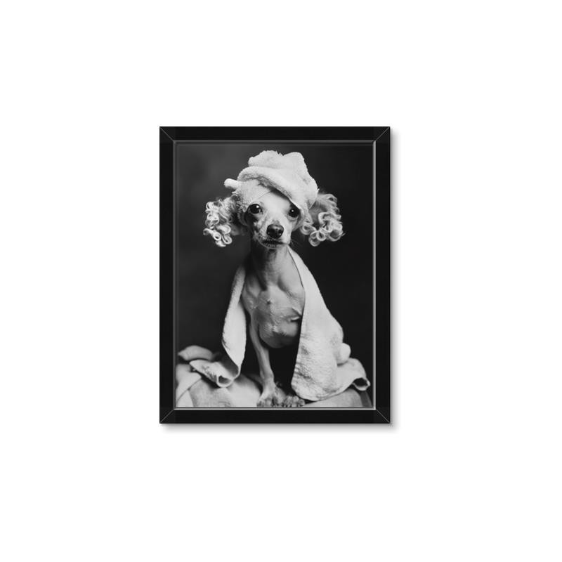 Picture of Spa Day Pooch _GroupedProduct_Rectangle_Portrait_Framed_Matted_