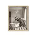 Picture of Luxuary Elephant _GroupedProduct_Rectangle_Portrait_Framed_Matted_