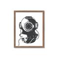 Picture of Vintage Diver Poster _GroupedProduct_Rectangle_Portrait_Framed_Matted_