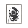 Picture of Vintage Diver Poster _GroupedProduct_Rectangle_Portrait_Framed_Matted_