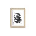 Picture of Vintage Diver Poster _GroupedProduct_Rectangle_Portrait_Framed_Matted_