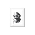 Picture of Vintage Diver Poster _GroupedProduct_Rectangle_Portrait_Framed_Matted_