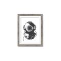 Picture of Vintage Diver Poster _GroupedProduct_Rectangle_Portrait_Framed_Matted_