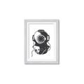 Picture of Vintage Diver Poster _GroupedProduct_Rectangle_Portrait_Framed_Matted_