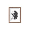 Picture of Vintage Diver Poster _GroupedProduct_Rectangle_Portrait_Framed_Matted_