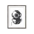 Picture of Vintage Diver Poster _GroupedProduct_Rectangle_Portrait_Framed_Matted_