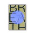 Picture of Breath Typography Poster _GroupedProduct_Rectangle_Portrait_Framed_Matted_