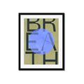 Picture of Breath Typography Poster _GroupedProduct_Rectangle_Portrait_Framed_Matted_