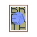 Picture of Breath Typography Poster _GroupedProduct_Rectangle_Portrait_Framed_Matted_
