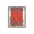 Picture of Good Morning Typography Poster _GroupedProduct_Rectangle_Portrait_Framed_Matted_
