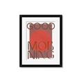 Picture of Good Morning Typography Poster _GroupedProduct_Rectangle_Portrait_Framed_Matted_