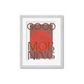 Picture of Good Morning Typography Poster _GroupedProduct_Rectangle_Portrait_Framed_Matted_