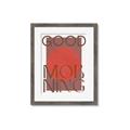 Picture of Good Morning Typography Poster _GroupedProduct_Rectangle_Portrait_Framed_Matted_