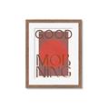 Picture of Good Morning Typography Poster _GroupedProduct_Rectangle_Portrait_Framed_Matted_
