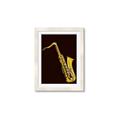 Picture of Golden Saxophone Poster _GroupedProduct_Rectangle_Portrait_Framed_Matted_