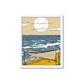 Picture of Summer Vacation Poster _GroupedProduct_Rectangle_Portrait_Framed_Matted_