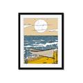 Picture of Summer Vacation Poster _GroupedProduct_Rectangle_Portrait_Framed_Matted_