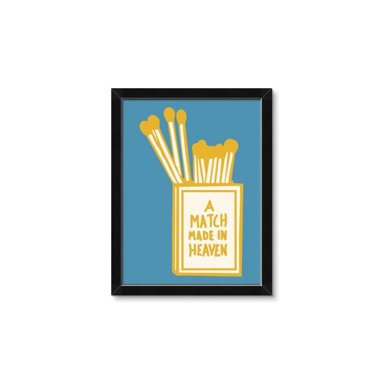 Picture of A Match May in Heaven Poster _GroupedProduct_Rectangle_Portrait_Framed_Matted_
