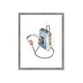 Picture of Retro Walkman Poster _GroupedProduct_Rectangle_Portrait_Framed_Matted_