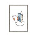 Picture of Retro Walkman Poster _GroupedProduct_Rectangle_Portrait_Framed_Matted_
