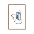 Picture of Retro Walkman Poster _GroupedProduct_Rectangle_Portrait_Framed_Matted_