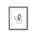 Picture of Retro Walkman Poster _GroupedProduct_Rectangle_Portrait_Framed_Matted_