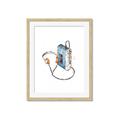 Picture of Retro Walkman Poster _GroupedProduct_Rectangle_Portrait_Framed_Matted_