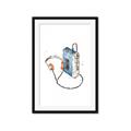 Picture of Retro Walkman Poster _GroupedProduct_Rectangle_Portrait_Framed_Matted_