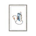 Picture of Retro Walkman Poster _GroupedProduct_Rectangle_Portrait_Framed_Matted_