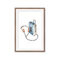 Picture of Retro Walkman Poster _GroupedProduct_Rectangle_Portrait_Framed_Matted_