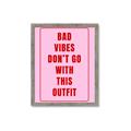 Picture of Bad Vibes Typography Poster _GroupedProduct_Rectangle_Portrait_Framed_Matted_