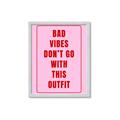 Picture of Bad Vibes Typography Poster _GroupedProduct_Rectangle_Portrait_Framed_Matted_