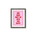 Picture of Bad Vibes Typography Poster _GroupedProduct_Rectangle_Portrait_Framed_Matted_