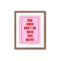 Picture of Bad Vibes Typography Poster _GroupedProduct_Rectangle_Portrait_Framed_Matted_