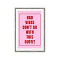 Picture of Bad Vibes Typography Poster _GroupedProduct_Rectangle_Portrait_Framed_Matted_