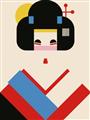 Picture of Geisha Retro Poster _GroupedProduct_Rectangle_Portrait_Unframed_Print_Only_