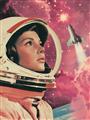 Picture of Astronaut in Space _GroupedProduct_Rectangle_Portrait_Unframed_Print_Only_