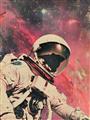 Picture of Astronaut in  Space _GroupedProduct_Rectangle_Portrait_Unframed_Print_Only_