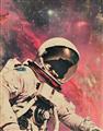 Picture of Astronaut in  Space _GroupedProduct_Rectangle_Portrait_Unframed_Print_Only_