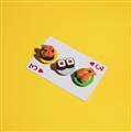 Picture of Sushi Selection on a Playing Card _GroupedProduct_Square_Unframed_Print_Only_