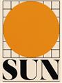 Picture of Sun Typography Poster _GroupedProduct_Rectangle_Portrait_Unframed_Print_Only_