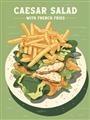 Picture of Caesar Salad Poster _GroupedProduct_Rectangle_Portrait_Unframed_Print_Only_