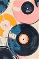 Picture of Retro Vinyl Records Poster _GroupedProduct_Rectangle_Portrait_Unframed_Print_Only_